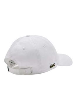 Casquette Lacoste Unisexe Coton Biologique Blanc