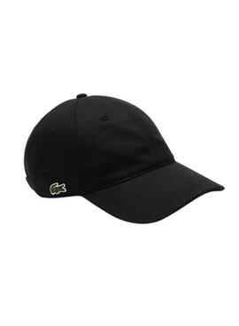 Casquette Lacoste Coton Biologique Noire Unisexe