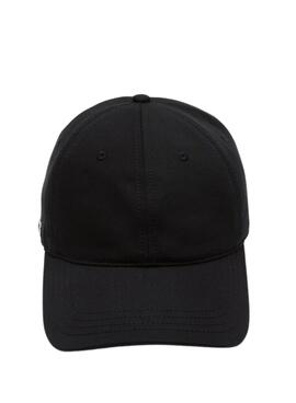 Casquette Lacoste Coton Biologique Noire Unisexe