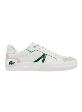 Baskets Lacoste L004 Blanc Cuir pour Homme
