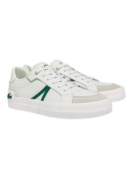 Baskets Lacoste L004 Blanc Cuir pour Homme