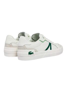 Baskets Lacoste L004 Blanc Cuir pour Homme