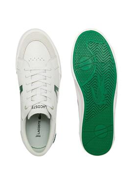 Baskets Lacoste L004 Blanc Cuir pour Homme