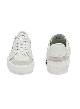 Baskets Lacoste L004 Blanc Cuir pour Homme