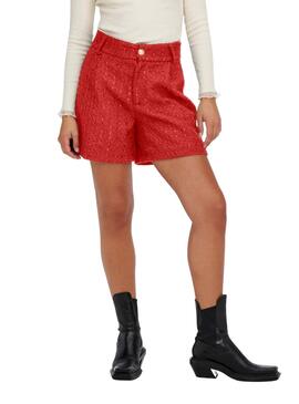 Short Only Boucle Kennedy Orange pour Femme