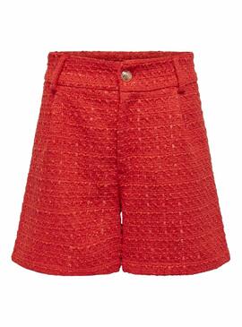 Short Only Boucle Kennedy Orange pour Femme