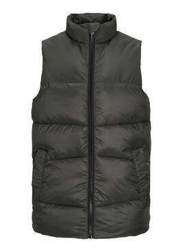 Gilet Jack & Jones Chili Rembourré Vert Garçon