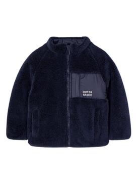 Veste Mayoral Réversible Shearling Bleu Marine Garçon