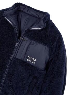 Veste Mayoral Réversible Shearling Bleu Marine Garçon