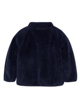 Veste Mayoral Réversible Shearling Bleu Marine Garçon