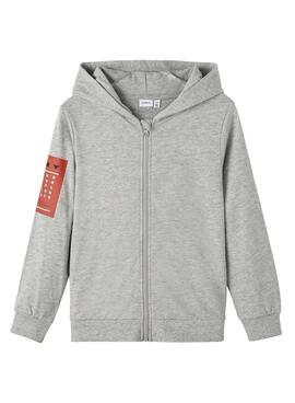 Sweat Name It Lesimon Gris pour Garçon