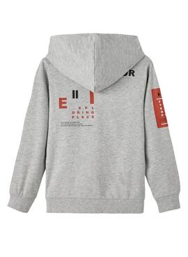 Sweat Name It Lesimon Gris pour Garçon