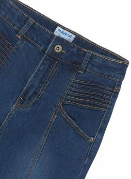 Jeans Mayoral Souple Bleu Marine pour Fille