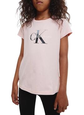 T-Shirt Calvin Klein Dégradé Jumpsuitgram Rosa Fille