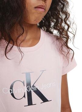T-Shirt Calvin Klein Dégradé Jumpsuitgram Rosa Fille