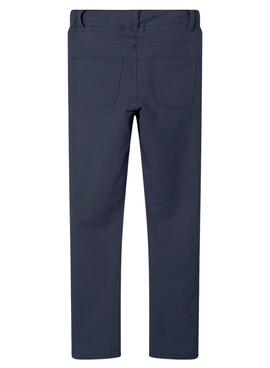 Pantalon Name It Java Solid Leggings Bleu Marine Fille