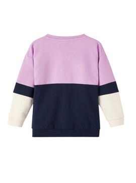 Sweat Name It Violet Flark pour Fille