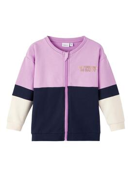 Sweat Name It Violet Flark pour Fille