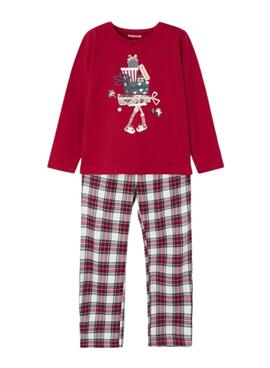 Pyjamas Mayoral Cadeaux et Cadres Rouge pour Fille