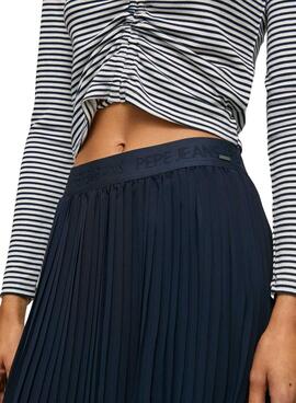 Jupe Pepe Jeans Fay Bleu Marine pour Femme