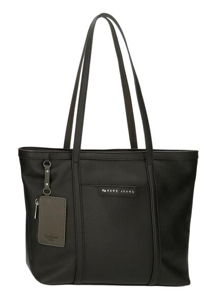 Sac a main Pepe Jeans Tote Pierre Noire pour Femme