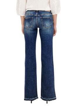 Jeans Only Tiger Flare Bleu pour Femme