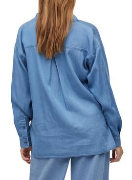 Chemise Vila Bista Oversize Bleu pour Femme