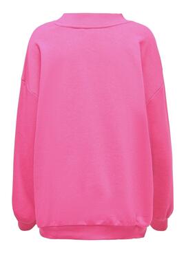 Sweat Only Luna University Fuchsia pour Femme