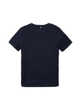 T-Shirt Tommy Hilfiger CN KNIT Bleu Marin