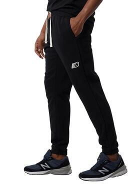 Jogger New Balance Basic Noire pour Homme