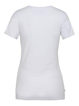 T-Shirt Tommy Jeans Basic Stretch Blanc Femme