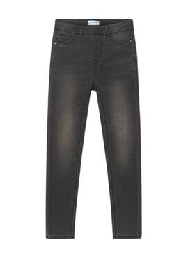 Pantalon Mayoral Denim Cerrado Gris pour Fille