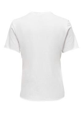 T-Shirt Only Lucy Reg Cirque Blanc pour Femme
