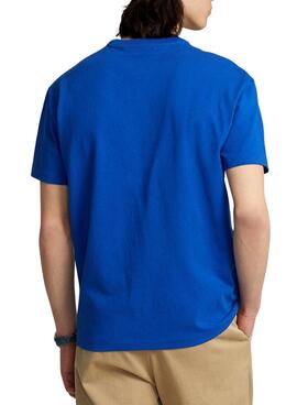 T-Shirt Polo Ralph Lauren Sport Bleu pour Homme