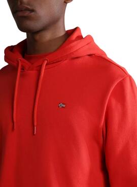 Sweat Napapijri Balis Rouge pour Homme