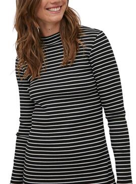 Robe Vila Balu Bodycon Rayures Noire pour Femme