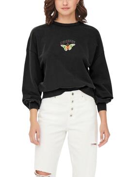 Sweat Only Lucinda Papillons Noire pour Femme