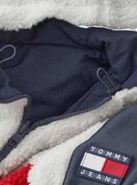 Veste Tommy Jeans Réversible Blanc Homme