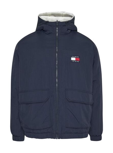 Veste Tommy Jeans Reversible Blanc Homme