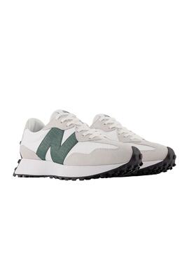 Baskets New Balance 327 Blanc Vert pour Femme