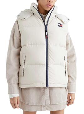 Gilet Tommy Jeans Alaska Rembourré Blanc Femme