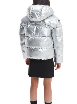 Veste Calvin Klein Metallic Plateado pour Fille