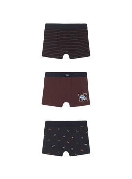 Set 3 Slip Mayoral Bordeaux pour Garçon