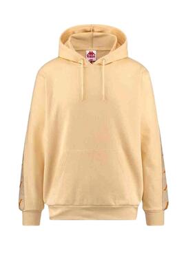 Sweat Kappa Capuche Jaune Claro Femme