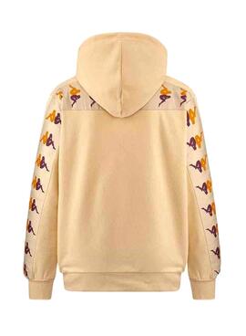 Sweat Kappa Capuche Jaune Claro Femme