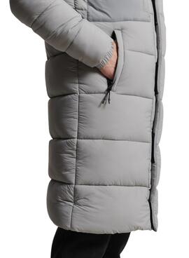 Veste Superdry Ligne de touche Padded Gris Homme