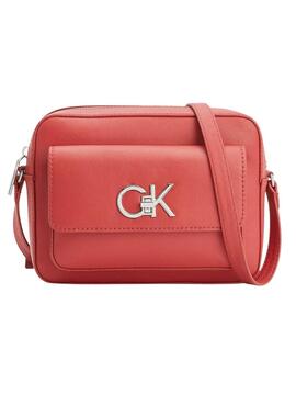 Sac à main Appareil photo Calvin Klein Re-Lock Rouge pour Femme
