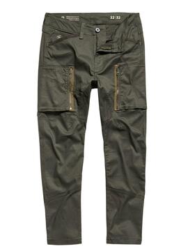 Pantalon G-Star Fermeture Éclair Cargo Vert pour Homme