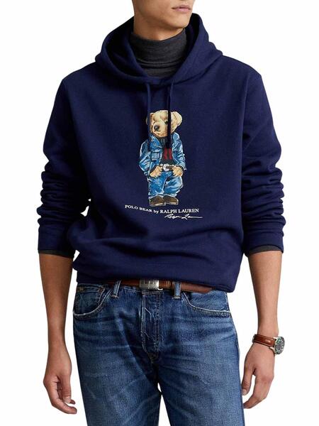 Sweat ralph lauren homme bleu marine best sale