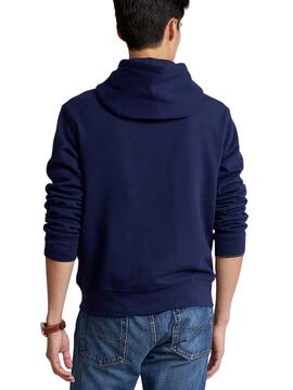 Sweat Polo Ralph Lauren Bear Bleu marine pour Homme